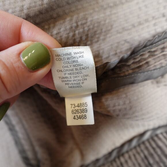 J. Jill Jacket Womens Extra Small Corduroy Pleat Back Brown Long Casual Button - Picture 4 of 9